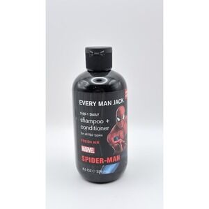 Every Man Jack Spider-Man Body 2 In 1 Shampoo and Conditioner New 8oz
